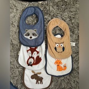 5 pack bibs- stain free
